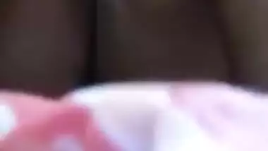 Horny desi girl self playing with her boobs and pussy