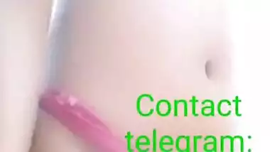 Young desi hot babe showing her boobs and pussy part 2