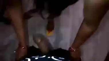 Indian busty bhabhi sucking her lover’s dick