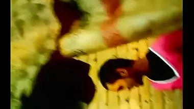 Young couple enjoy outdoor kiss and foreplay infront of friend