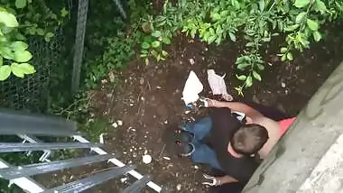 Couple caught having sex under the bridge