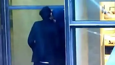 Hijabi Muslim girl sex with Kafir man in the open