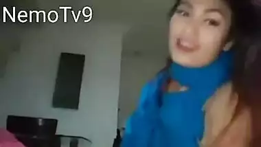 A super hot level video call of a desi aunty. Just see caps and guess !