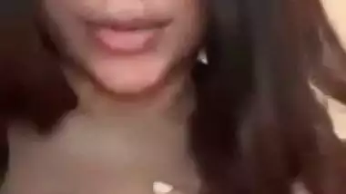 Sexy IT babe enjoys video call sex with her horny colleague