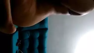 Horny latin girlfriend blowjob and fuck