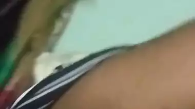 Desi girl boobs pressing by lover on cam