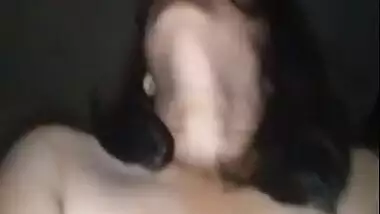 Sexy booby Indian wife riding dick