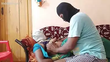 Amateur XXX video of masked robber fucking Desi on the couch