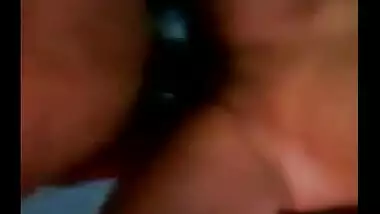 Erotic fun of a horny teen couple