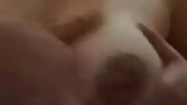 Desi porn girl with glasses dances and pisses in an empty bottle